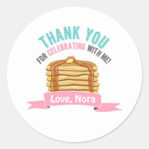 Pancakes and Pyjamas Thank You Birthday Tags