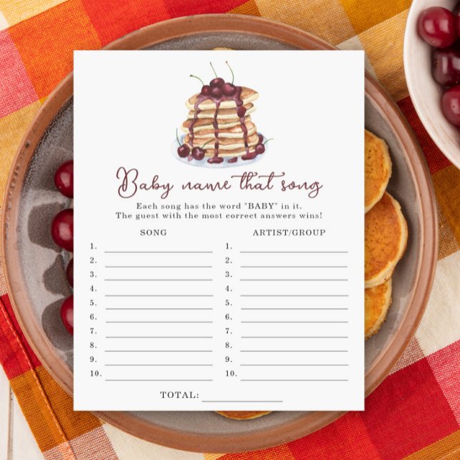 Pancakes baby shower Name that song game (Creator Uploaded)