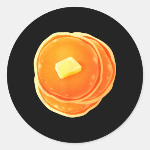 Pancakes Breakfast Dishes Halloween Group Matching Classic Round Sticker