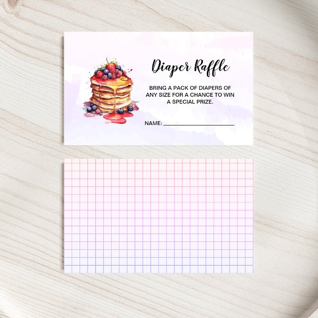 Pancakes Brunch Diaper Raffle Enclosure Card (Creator Uploaded)