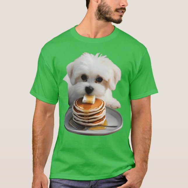Pancakes Dogs friends retro T-Shirt (Front)