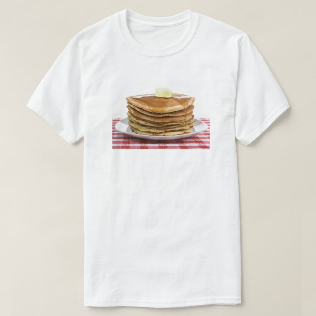 Pancakes Flap Jacks Maple Syrup Butter Worth  T-Shirt (Design Front)
