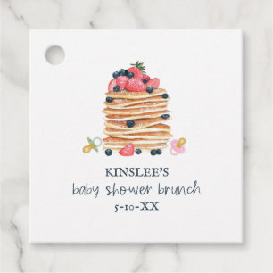 Pancakes & Pacifiers Baby Shower Brunch Favour Tags
