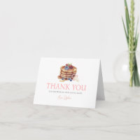 Pancakes & Pacifiers Pink Gingham Girl Baby Shower