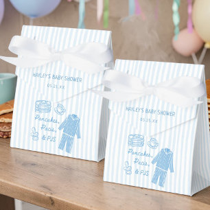 Pancakes, Pacis & PJs Boy Baby Shower Favour Box