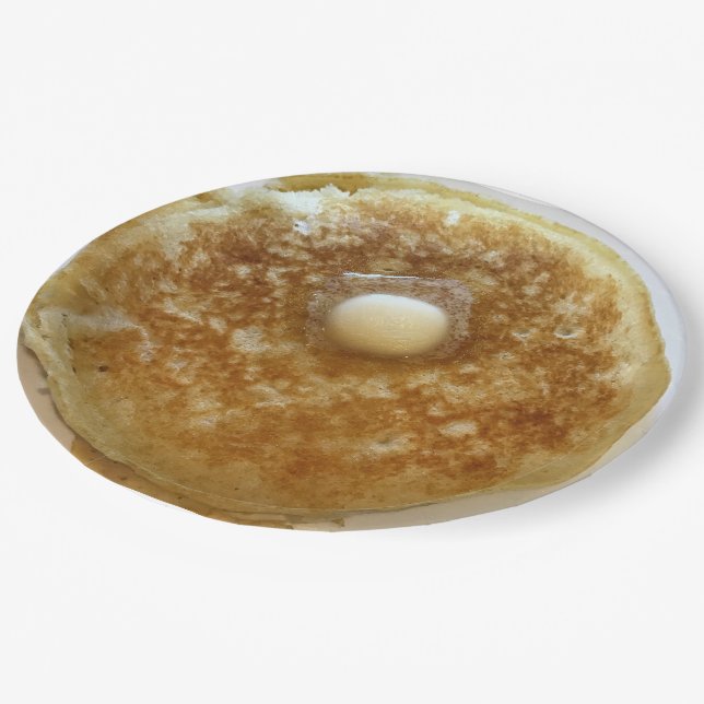 Pancakes Paper Plate (Angled)