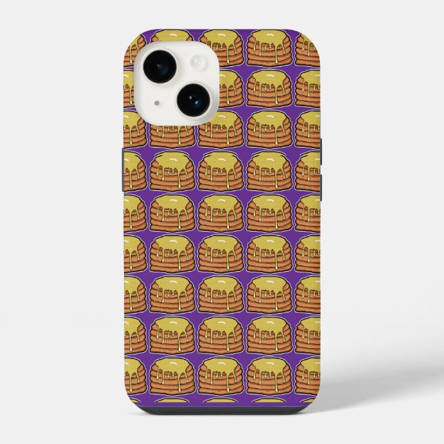 Pancakes Pattern iPhone Case (Back)