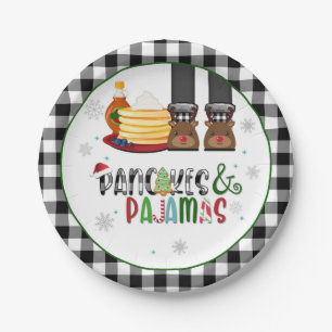 Pancakes & Pyjamas Christmas Party Plate - WB