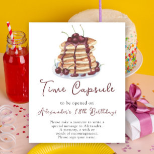 Pancakes Time Capsule 1st birthday Poster