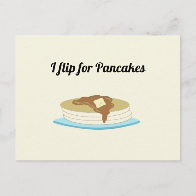 Pancakes With Funny Saying Postcard (Front)
