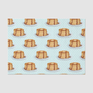 Pancakes with Maple Syrup & Polkadot Pattern Tissue Paper
