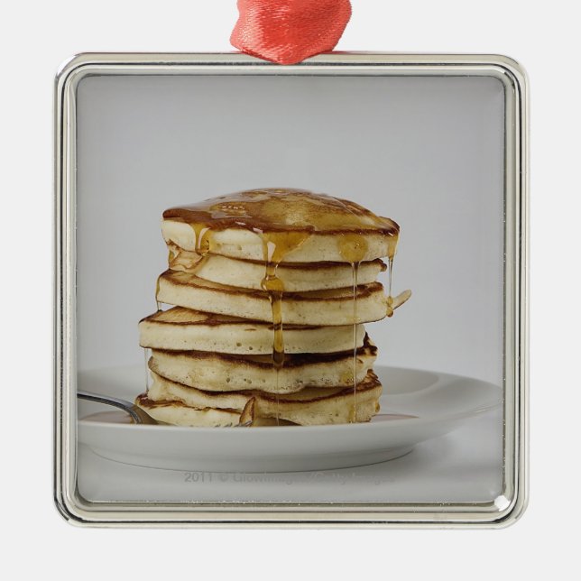 Pancakes with syrup metal tree decoration (Front)