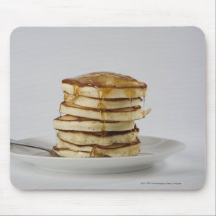 Pancakes with syrup mouse pad
