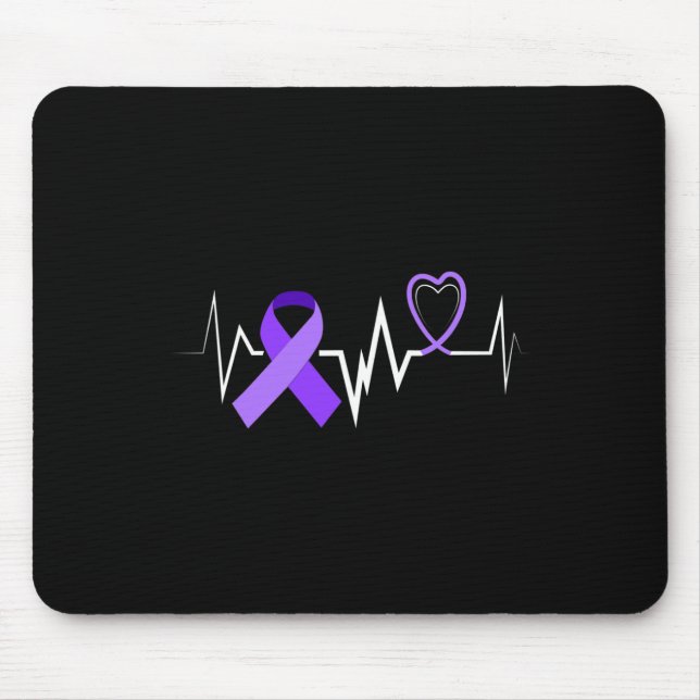 Panceratic Cancer Ribbon Panceratic Cancer Awarene Mouse Pad (Front)