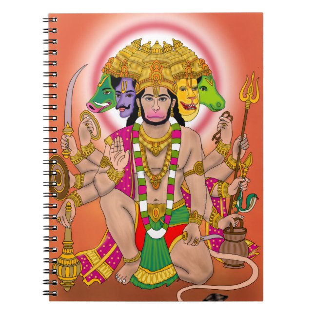  Panchmukhi Hanuman  Notebook (Front)