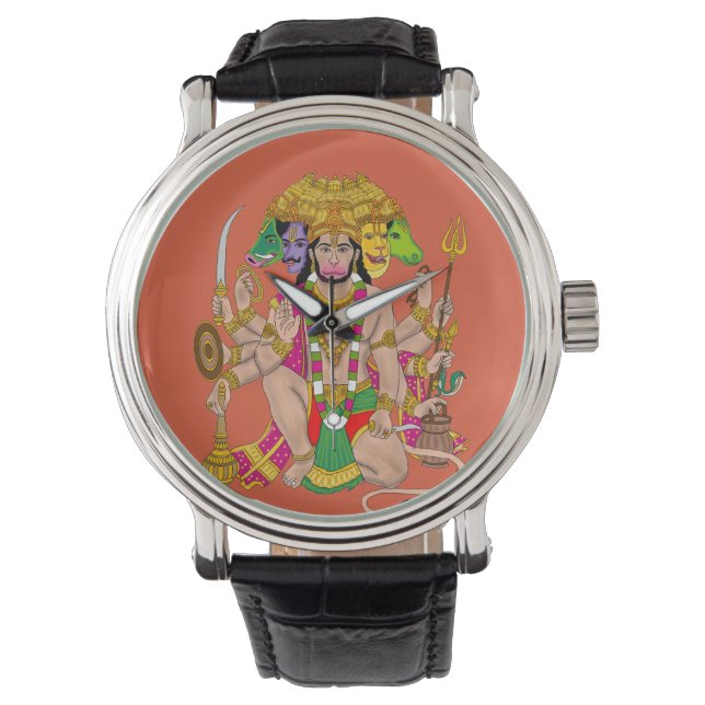 Panchmukhi Hanuman Wall Clock  Watch (Front)