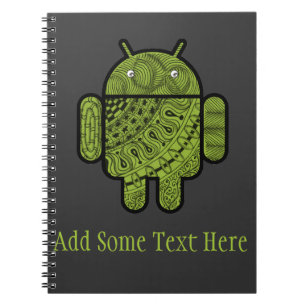 Pancho Doodle Character for Android™ robot Notebook