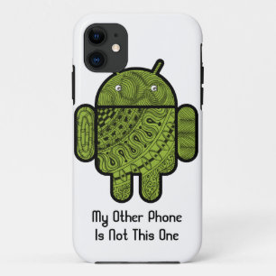 Pancho Doodle Character for the Android™ robot iPhone 11 Case