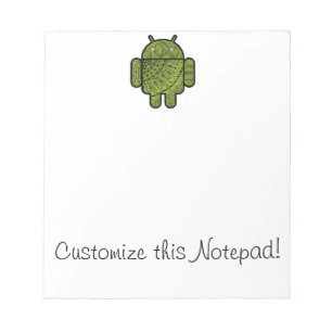 Pancho Doodle Character for the Android™ robot Notepad