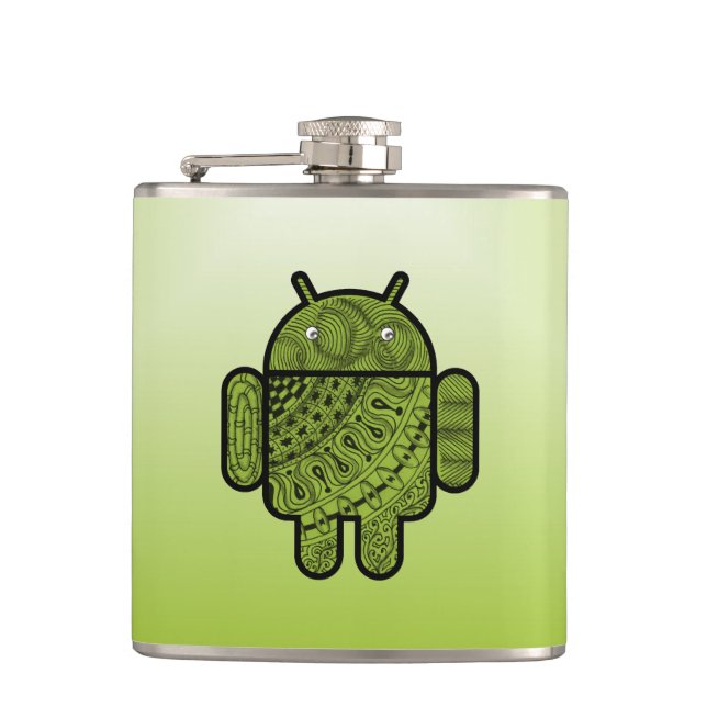 Pancho Doodle for Android™ Hip Flask (Front)