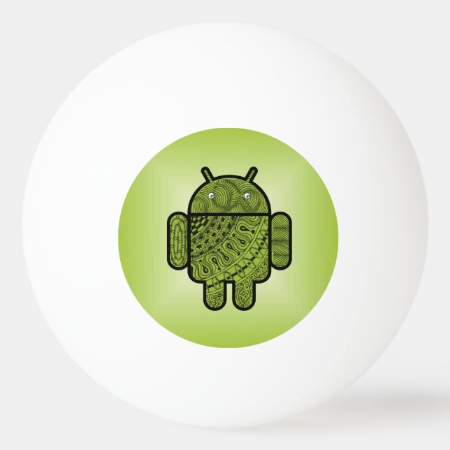 Pancho Doodle for Android™ Ping Pong Ball (Front)