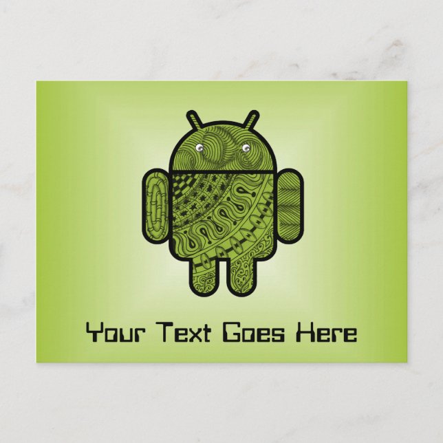 Pancho Doodle for Android™ Postcard (Front)