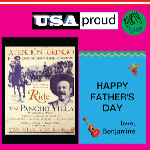 Pancho Villa Father's Day 💥 Revolutionary Dad  Card