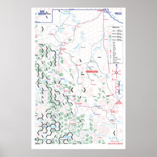 Pancho Villa Map Poster