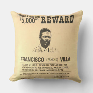 Pancho Villa 🔥 Mexican Hero General Cushion