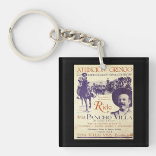 Pancho Villa 🔥 Mexican Hero General Key Ring