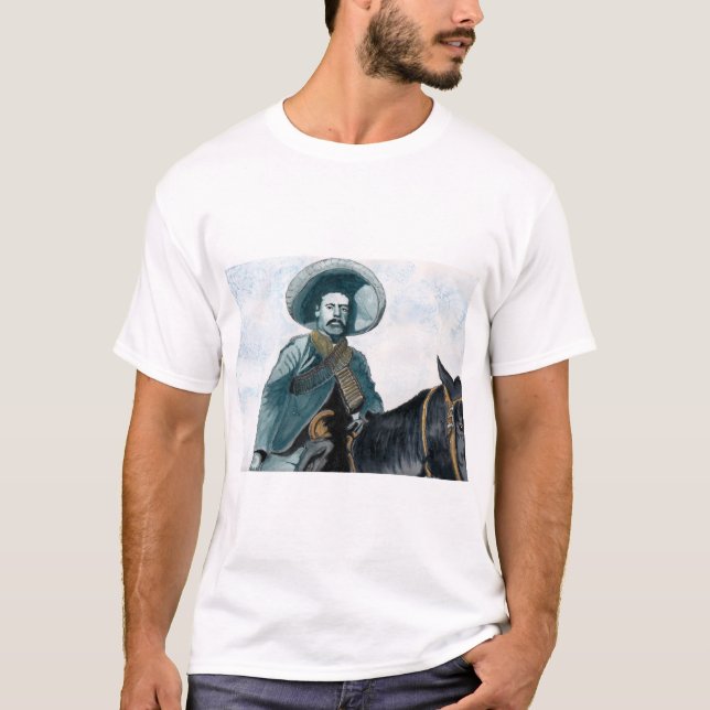 Pancho Villa Watercolor T-Shirt (Front)