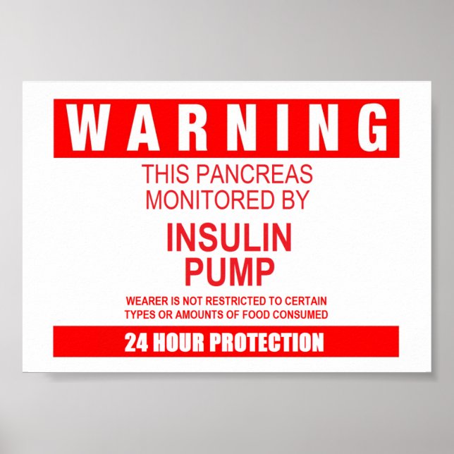 Pancreas Warning Poster (Front)