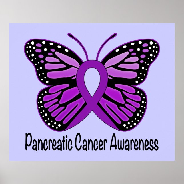 Pancreatic Awareness Butterfly of Hope Poster (Front)