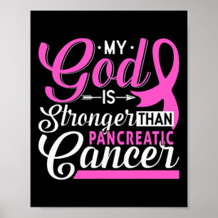 Pancreatic Awareness Ribbon Tee Pancreatic Cancer  Poster