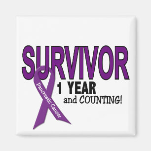Pancreatic Cancer 1 YEAR SURVIVOR Magnet