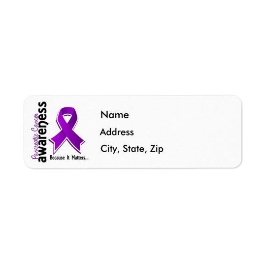 Pancreatic Cancer Awareness 5 Return Address Label