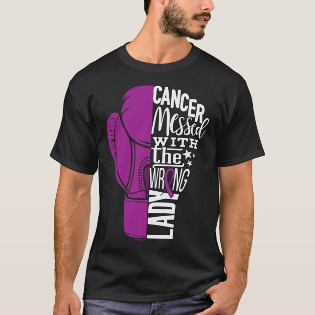 Pancreatic Cancer Awareness  Boxing Glove Tee (Front)