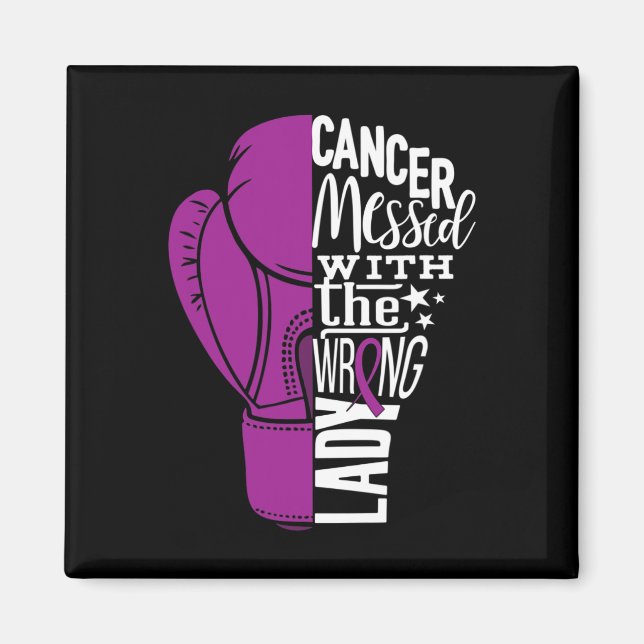 Pancreatic Cancer Awareness  Boxing Glove Tee Magnet (Front)