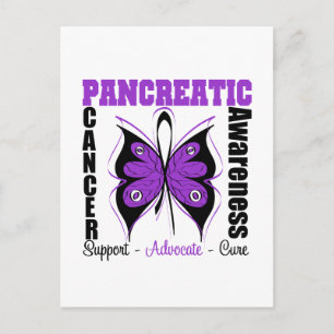 Pancreatic Cancer Awareness Butterfly Postcard