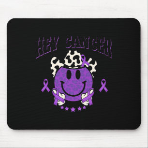 Pancreatic Cancer Awareness Cowboy Hat Leopard Smi Mouse Pad