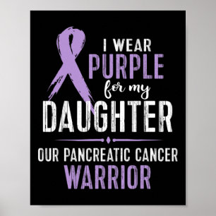 Pancreatic Cancer Awareness Daughter Walk Run Cure Poster