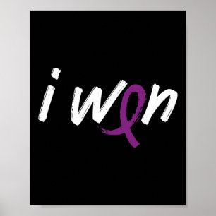 Pancreatic Cancer Awareness - I Won Survivor Fight Poster
