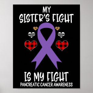 Pancreatic Cancer Awareness My Sister's Fight Is M Poster