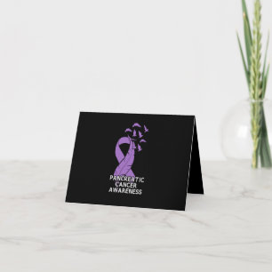 Pancreatic Cancer Awareness Purple Birds Invitation