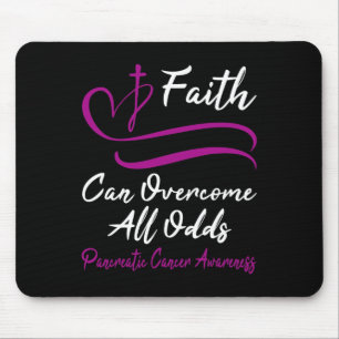 Pancreatic Cancer Awareness Purple Ribbon Christia Mouse Pad