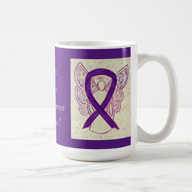 Pancreatic Cancer Awareness Ribbon Custom Mug (Right)
