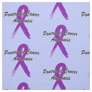 Pancreatic Cancer Awareness Ribbon of Hope Fabric