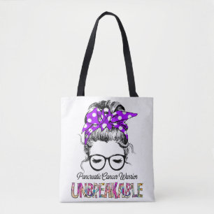Pancreatic Cancer Awareness Ribbon Support Gifts Tote Bag