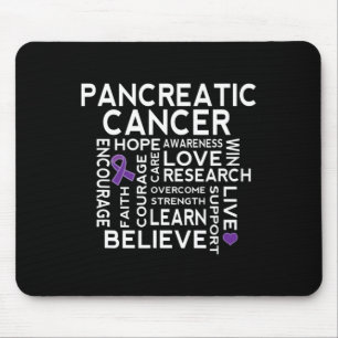 Pancreatic Cancer Awareness Ribbon Support Walk Mouse Pad