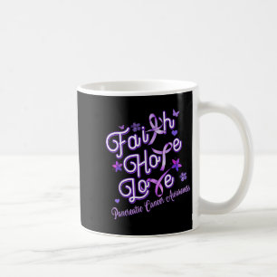 Pancreatic Cancer Awareness Shirts For Women Faith Coffee Mug